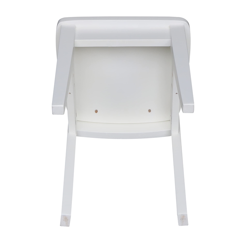International Concepts 5 Piece Kids Table and Chair Set in White