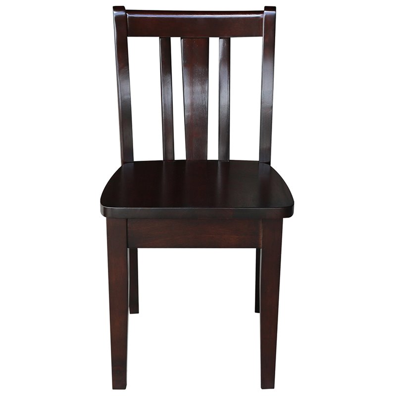 International Concepts 5 Piece Kids Table and Chair Set in Mocha