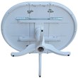 International Concepts 3 Piece Extendable Round Dining Set in White