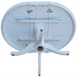 International Concepts 5 Piece Extendable Round Dining Set in White