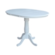International Concepts 3 Piece Counter Height Dining Set in White