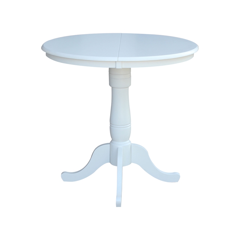 International Concepts 3 Piece Counter Height Dining Set in White