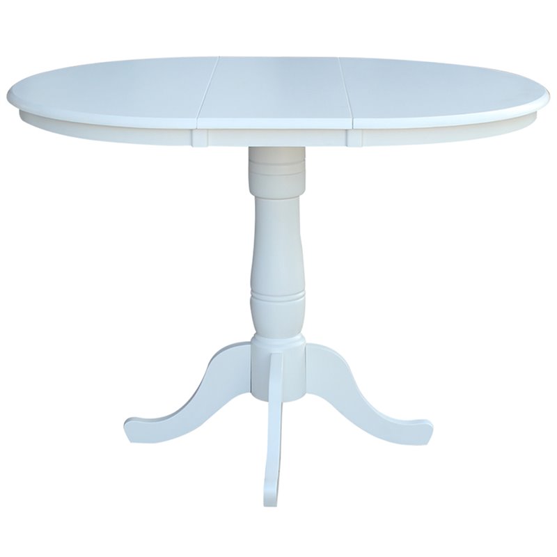 International Concepts 3 Piece Counter Height Dining Set in White