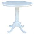 International Concepts Extendable Counter Height Dining Table in White