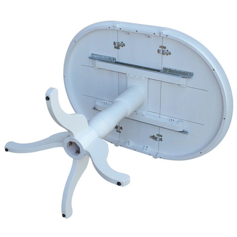 International Concepts Extendable Counter Height Dining Table in White