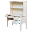 International Concepts Brooklyn Unfinished Writing Desk and Hutch
