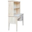 International Concepts Brooklyn Unfinished Writing Desk and Hutch
