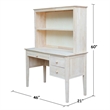 International Concepts Brooklyn Unfinished Writing Desk and Hutch