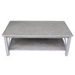 International Concepts Hampton Coffee Table in Washed Gray Taupe