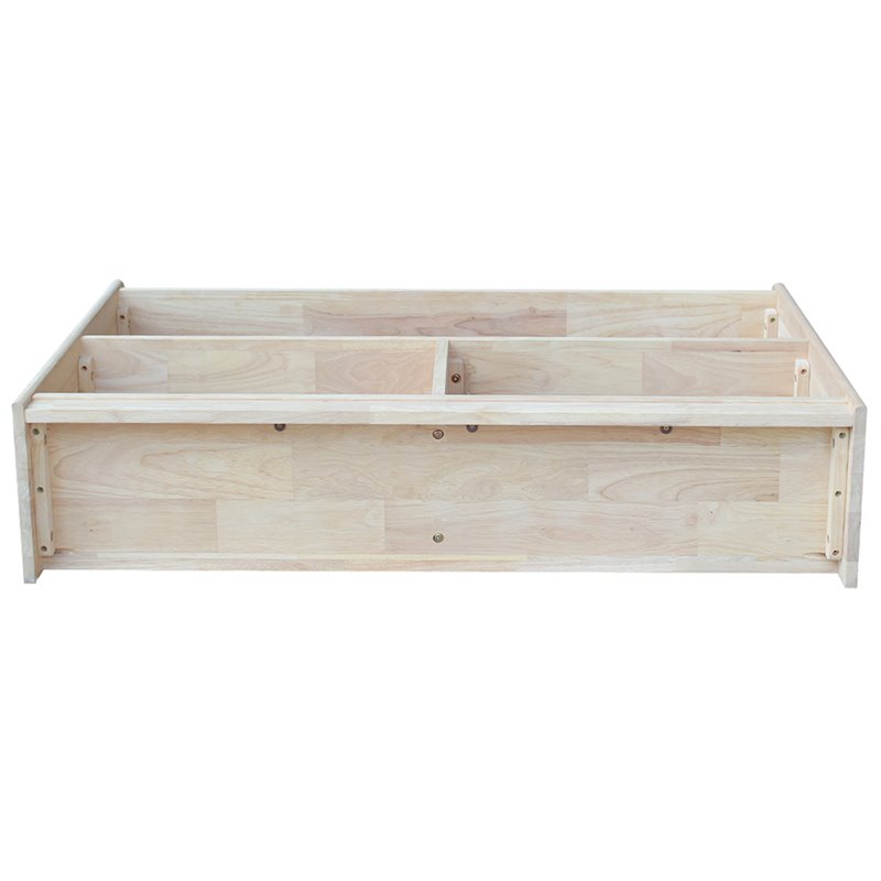 International Concepts Abby 2 Shelf Unfinished Wood Bookcase