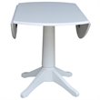 International Concepts Drop Leaf Dining Table in White