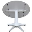 International Concepts Drop Leaf Dining Table in White
