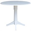 International Concepts 3 Piece Counter Height Dining Set in White