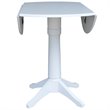 International Concepts 3 Piece Counter Height Dining Set in White