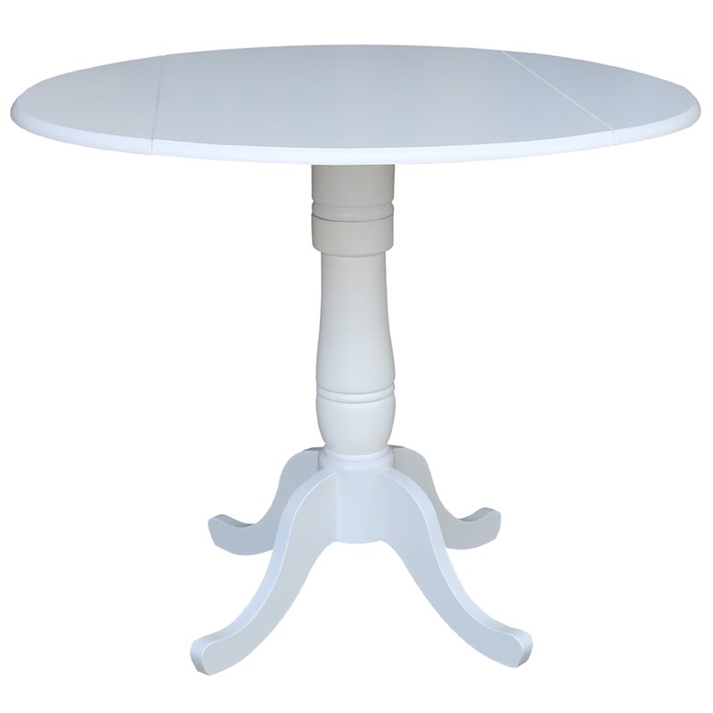 International Concepts 3 Piece Counter Height Dining Set in White