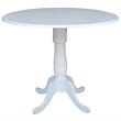 International Concepts 3 Piece Counter Height Dining Set in White