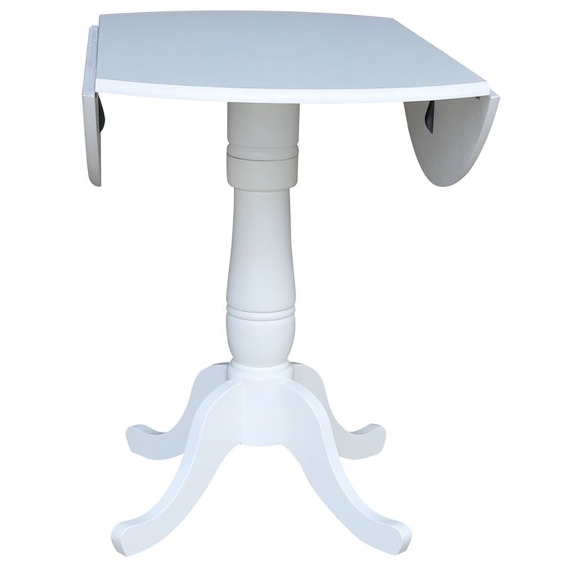 International Concepts 3 Piece Counter Height Dining Set in White