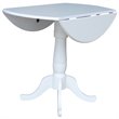 International Concepts 3 Piece Counter Height Dining Set in White