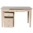 International Concepts Unfinished Writing Desk and File Cabinet