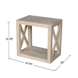 International Concepts Hampton Narrow End Table