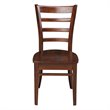 International Concepts Set of Two Solid Wood Emily Side Chairs in Espresso