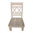 International Concepts Canyon Collection Set of Two Double X- Back Chairs