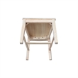 Canyon Collection Set of Two Wood Solid Back Chairs in Unfinished