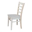 International Concepts Set of Two Solid Wood Emily Side Chairs in Unfinished