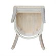International Concepts Set of Two Solid Wood Emily Side Chairs in Unfinished