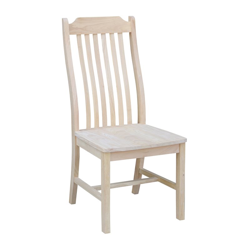 International Concepts Set of Two Steambent Mission Chairs