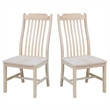 International Concepts Set of Two Steambent Mission Chairs