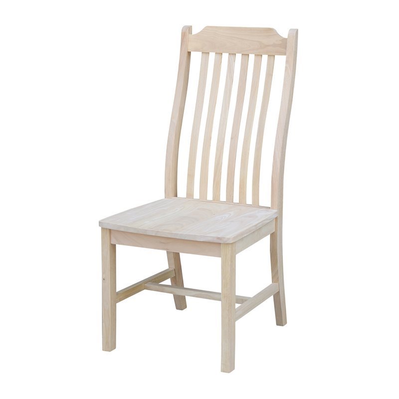International Concepts Set of Two Steambent Mission Chairs