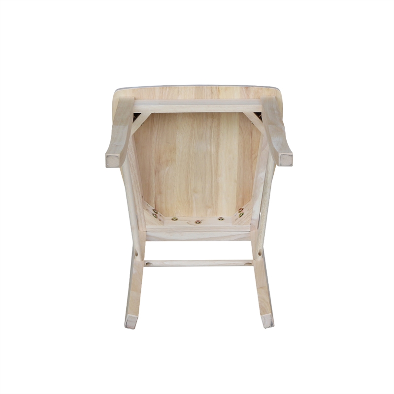 International Concepts Unfinished Madrid Chairs in Natural (Set of 2)