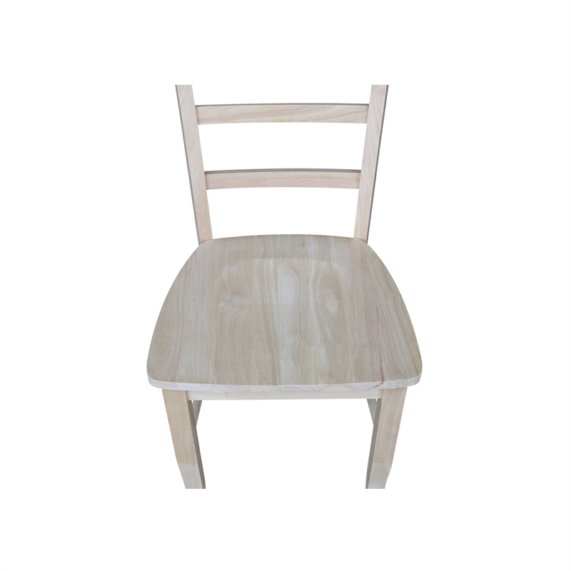 International Concepts Unfinished Madrid Chairs in Natural (Set of 2)
