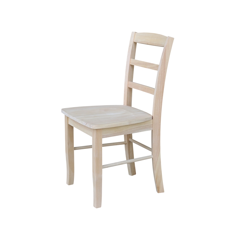 International Concepts Unfinished Madrid Chairs in Natural (Set of 2)