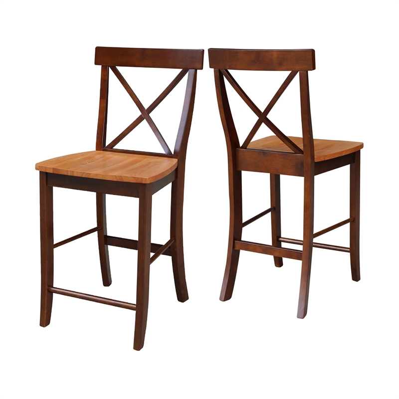 International Concepts X-Back Counter height Stool - 24