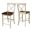 International Concepts X-Back Counter height Stool - 24
