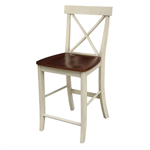 International Concepts X-Back Counter height Stool - 24&quot Seat Height