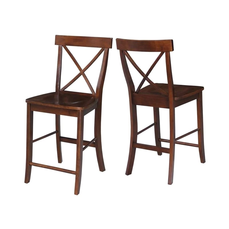 International Concepts X-Back Counter height Stool - 24