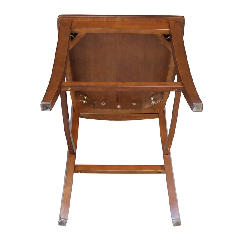 Vineyard Solid Wood Counter Height Stool in Espresso - 24