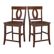 Verona Solid Wood Counter Height Stool in Espresso - 24