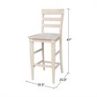 International Concepts Java Bar height Stool - 30