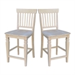 Seattle Solid Wood Counter Height Stool in Unfinished - 24