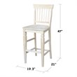 International Concepts Seattle Bar height Stool - 30