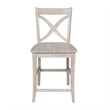 Vineyard Solid Wood Counter Height Stool in Unfinished - 24