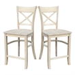 Charlotte Solid Wood Counter Height Stool with a 24
