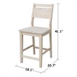 International Concepts Aspen Counter height Panel Stool - 24