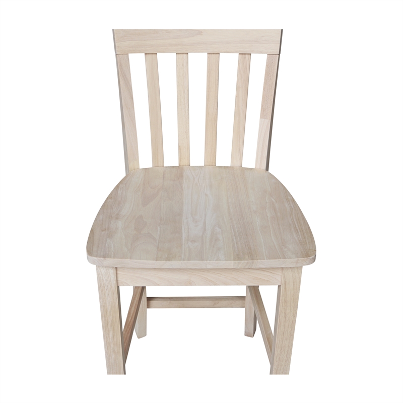 Slatback Natural Wood Counter height Stool - 24