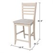 International Concepts Roma Counter height Stool - 24