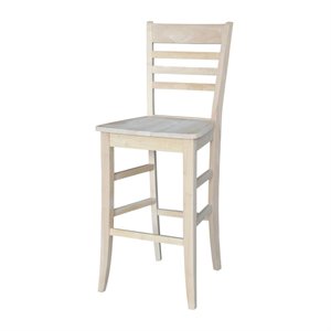 International Concepts Roma Bar height Stool - 30&quot Seat Height Unfinished